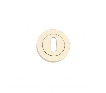 Spira Brass SB3105PVDB Oval Covered Keyhole Escutcheon - PVD Brass
