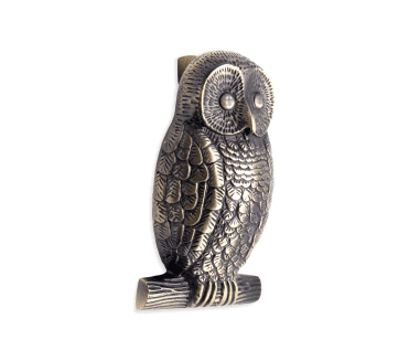 Spira Brass Owl Door Knocker - Antique Brass