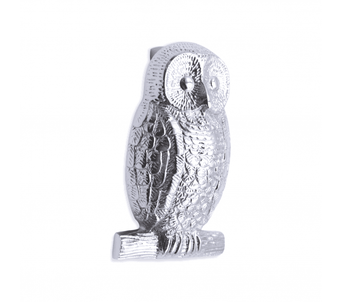 Spira Brass Owl Door Knocker - Polished Chrome