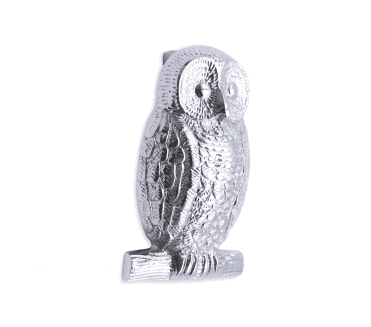 Spira Brass Owl Door Knocker - Polished Chrome