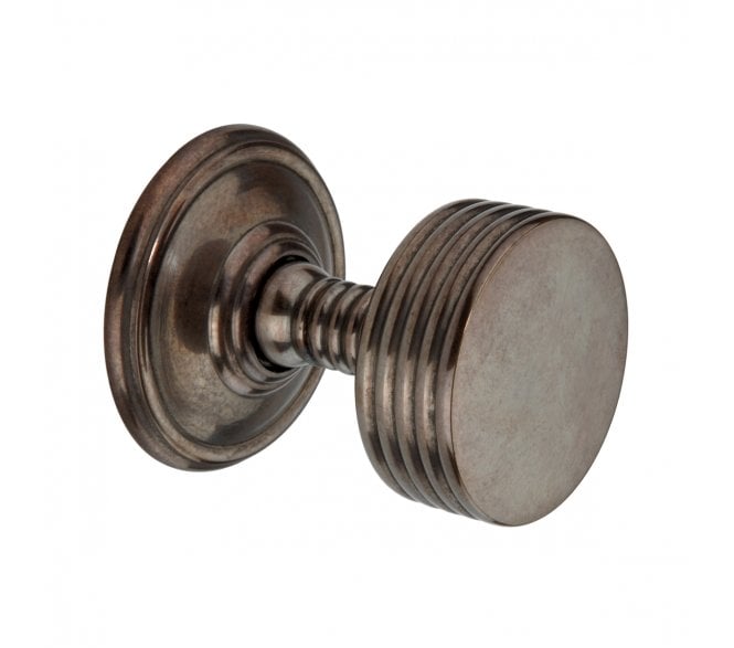 Spira Brass Oxford Mortice Door Knobs - Antique