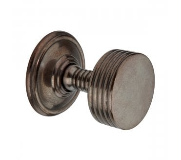 Spira Brass Oxford Mortice Door Knobs - Antique