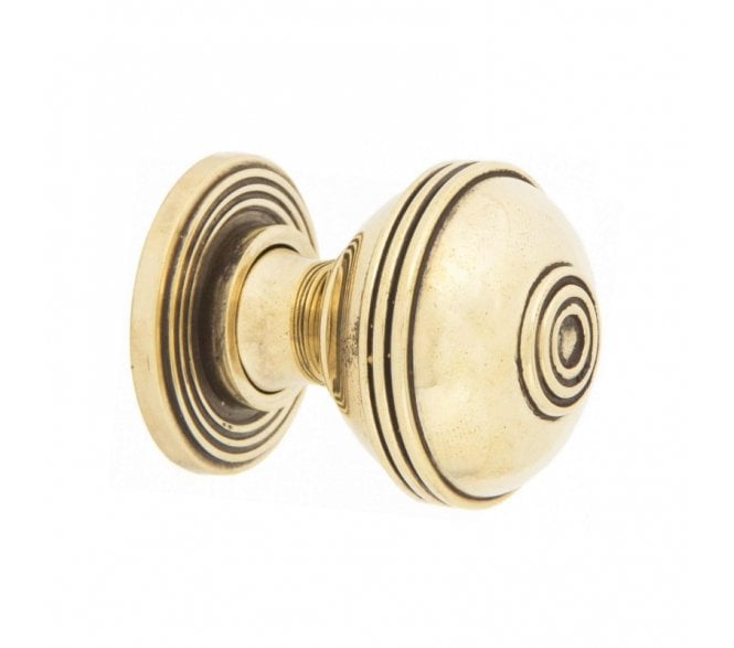 Spira Brass Preston Cabinet Knobs - Aged Brass