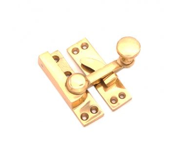 Spira Brass Quadrant Sliding Arm Fastener - Polished Brass
