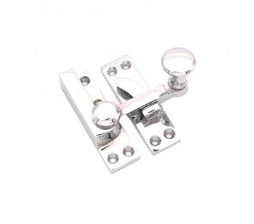 Spira Brass Quadrant Sliding Arm Fastener - Polished Chrome