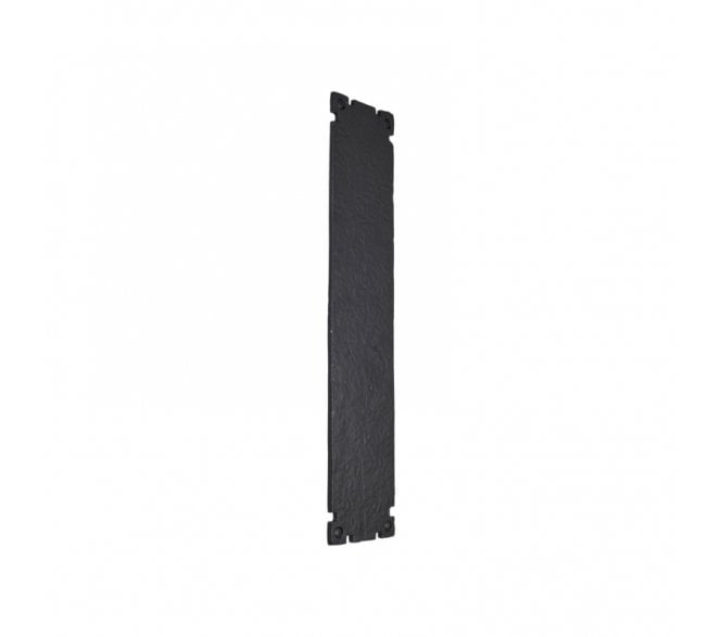 Spira Brass Rectangular Finger Plate - Black Antique