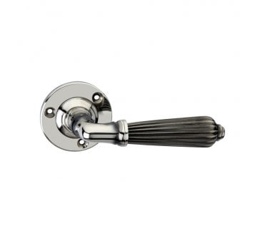 Spira Brass Regency Lever On Round Rose - Aged Nickel