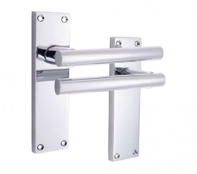 Spira Brass SB1408 Jura Lever On Backplate - Polished Chrome