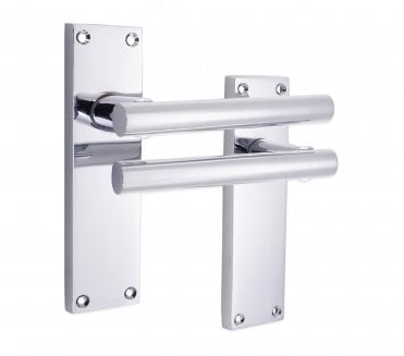 Spira Brass SB1408 Jura Lever On Backplate - Polished Chrome