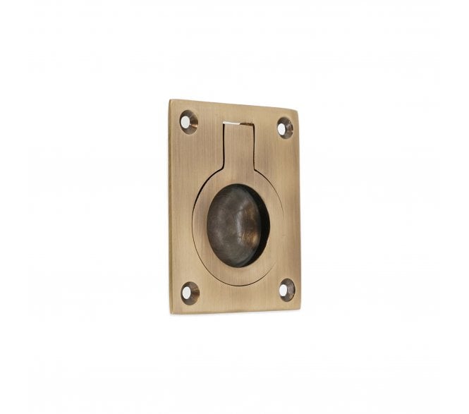 Spira Brass SB2349ANT Flush Ring Pull - Antique Brass
