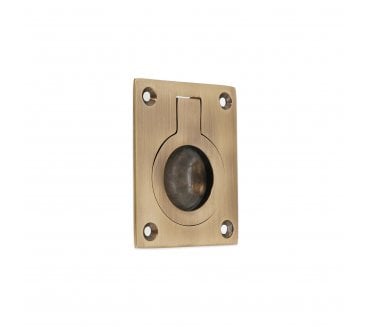 Spira Brass SB2349ANT Flush Ring Pull - Antique Brass