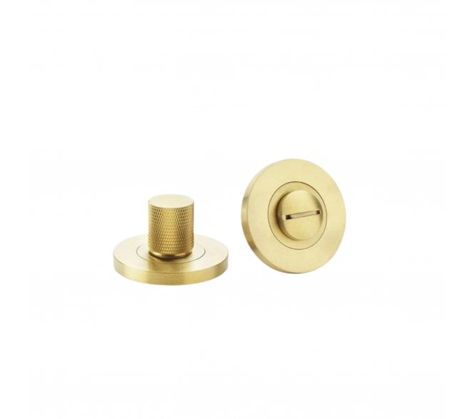 Spira Brass SB3117SB Connaught Knurled Bathroom Turn & Release Set - Satin Brass