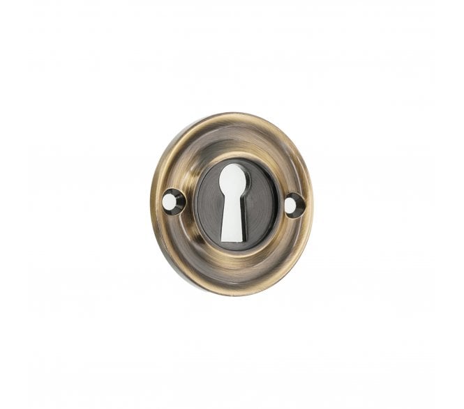 Spira Brass SB3118ANT Slimline Keyhole Escutcheon - Antique Brass