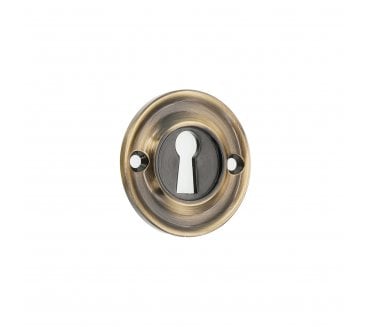 Spira Brass SB3118ANT Slimline Keyhole Escutcheon - Antique Brass
