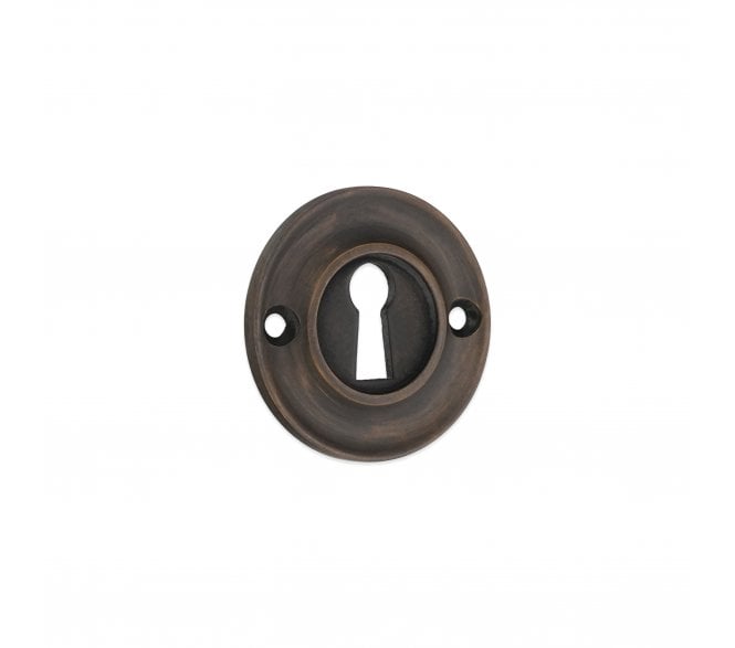 Spira Brass SB3118MANT Slimline Keyhole Escutcheon - Matt Antique