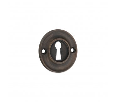 Spira Brass SB3118MANT Slimline Keyhole Escutcheon - Matt Antique