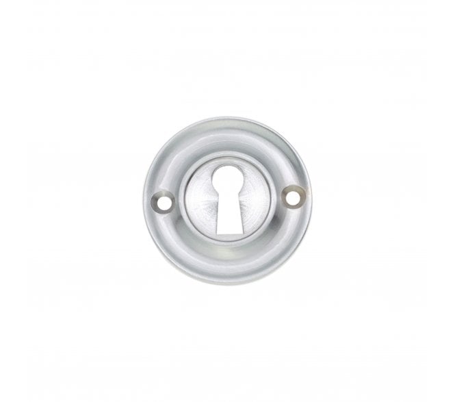Spira Brass SB3118SC Slimline Keyhole Escutcheon - Satin Chrome