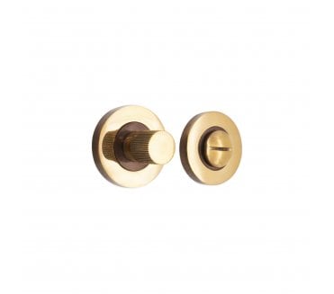 Spira Brass SB3120AB Linear Knurlmond Bathroom Turn & Release Set - Aged Brass