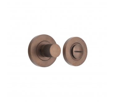 Spira Brass SB3120MANT Linear Knurlmond Bathroom Turn & Release Set - Matt Antique