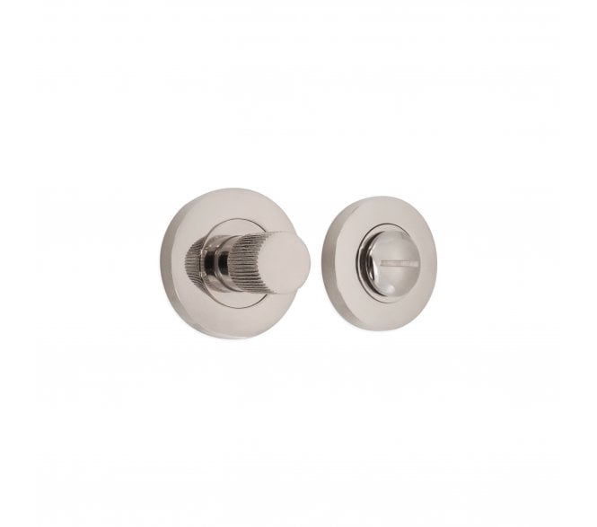 Spira Brass SB3120PN Linear Knurlmond Bathroom Turn & Release Set - Polished Nickel