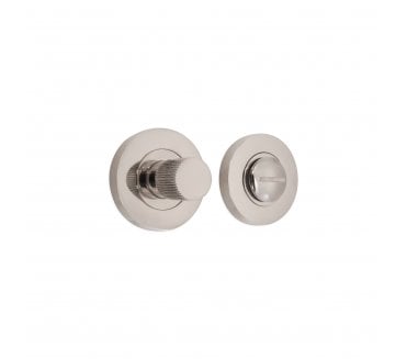Spira Brass SB3120PN Linear Knurlmond Bathroom Turn & Release Set - Polished Nickel