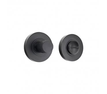 Spira Brass SB3121BLK Jewel Knurlmond Bathroom Turn & Release Set - Matt Black