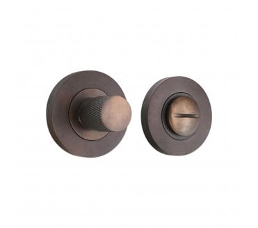 Spira Brass SB3121MANT Jewel Knurlmond Bathroom Turn & Release Set - Matt Antique