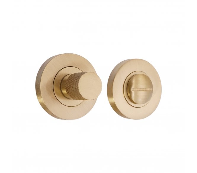 Spira Brass SB3121SB Jewel Knurlmond Bathroom Turn & Release Set - Satin Brass