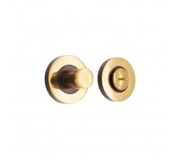 Spira Brass SB3122AB Hammered Knurlmond Bathroom Turn & Release Set - Aged Brass