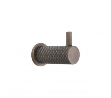 Spira Brass SB6185MANT Jewel Knurlmond Coat Hook - Matt Antique
