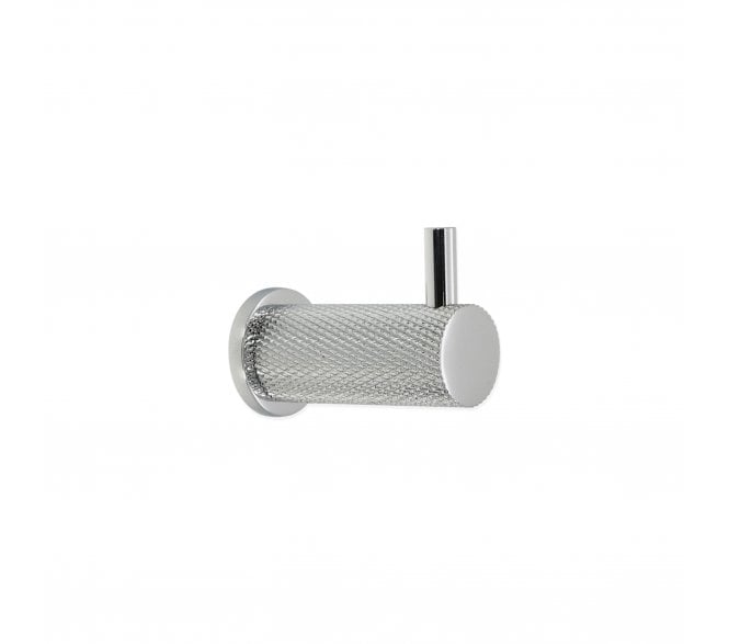 Spira Brass SB6185PC Jewel Knurlmond Coat Hook - Polished Chrome