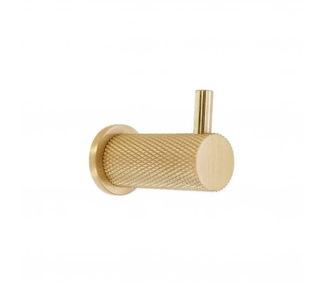 Spira Brass SB6185SB Jewel Knurlmond Coat Hook - Satin Brass