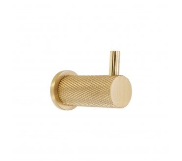 Spira Brass SB6185SB Jewel Knurlmond Coat Hook - Satin Brass