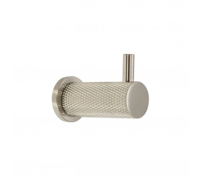 Spira Brass SB6185SN Jewel Knurlmond Coat Hook - Satin Nickel