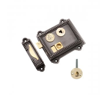 Spira Brass SB7103 Regency Rim Latch - Pewter Effect
