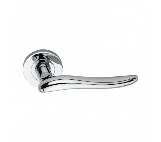 Spira Brass Senza Lever On Round Rose - Polished Chrome