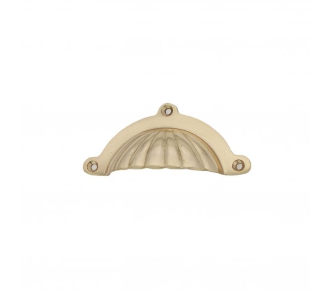 Spira Brass SB2347PB Shell Drawer Cup Pull - Polished Brass