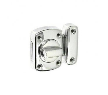 Spira Brass Sigma Bathroom Slide Bolt - Polished Chrome