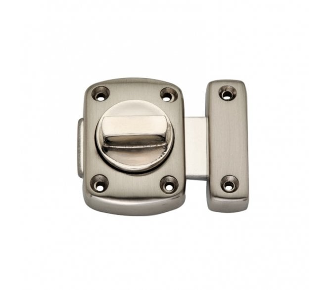 Spira Brass Sigma Bathroom Slide Bolt - Satin Nickel