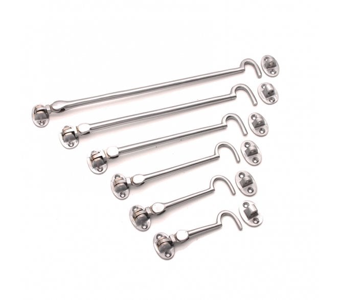Spira Brass Silent Cabin Hooks - Satin Chrome