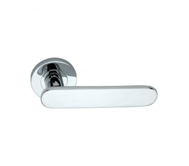 Spira Brass Skyla Lever On Round Rose - Polished Chrome