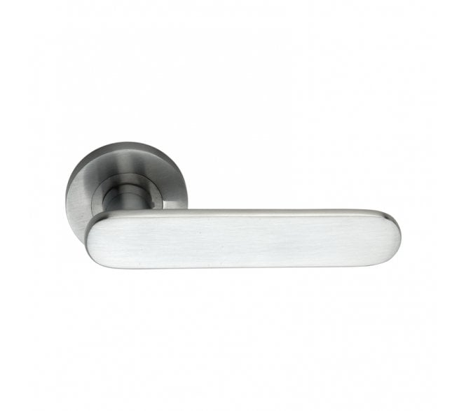 Spira Brass Skyla Lever On Round Rose - Satin Chrome