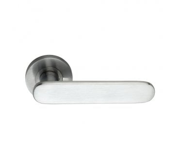 Spira Brass Skyla Lever On Round Rose - Satin Chrome