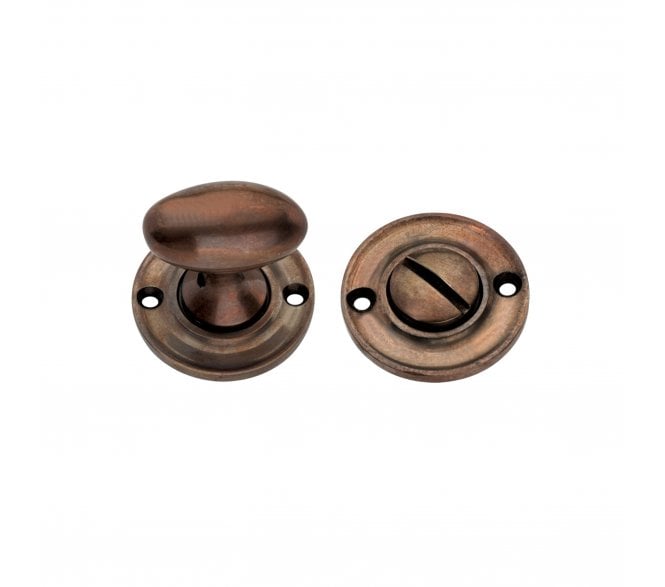 Spira Brass SB3119AT Slimline Bathroom Turn & Release Set - Antique