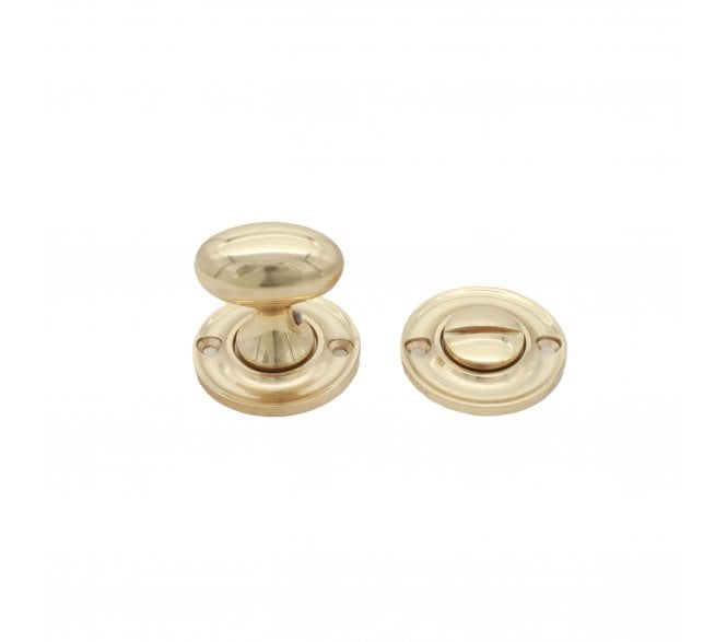 Spira Brass SB3119PB Slimline Bathroom Turn & Release Set - Polished Brass
