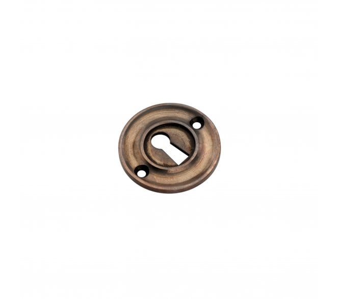 Spira Brass SB3118AT Slimline Keyhole Escutcheon - Antique