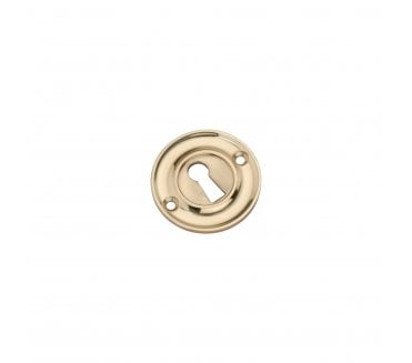 Spira Brass SB3118PB Slimline Keyhole Escutcheon - Polished Brass