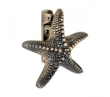 Spira Brass Starfish Door Knocker - Antique Brass