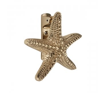 Spira Brass Starfish Door Knocker - Polished Brass
