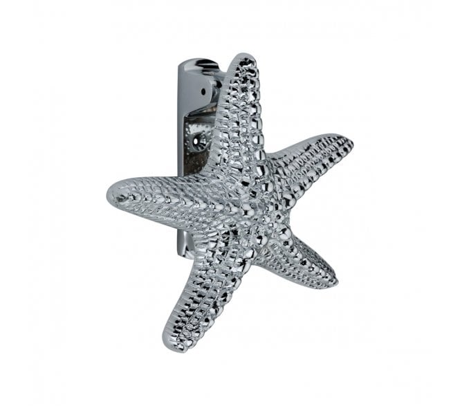 Spira Brass Starfish Door Knocker - Polished Chrome